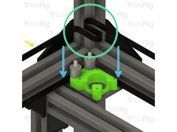 The CoreXY belt is provided in one continuous length. Unroll the belt and cut it in half to give you two belts of the same length