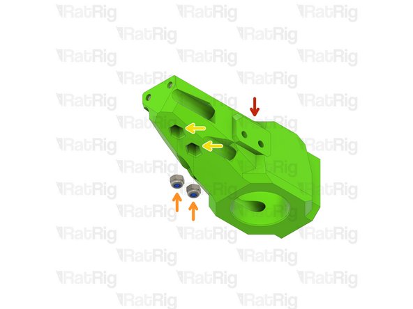 Rear bed arm assembly