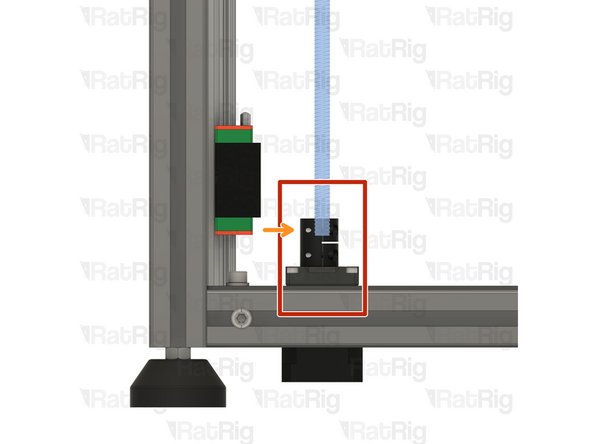 Ensure the Lead Screw doesn't touch the NEMA17 motor shaft.