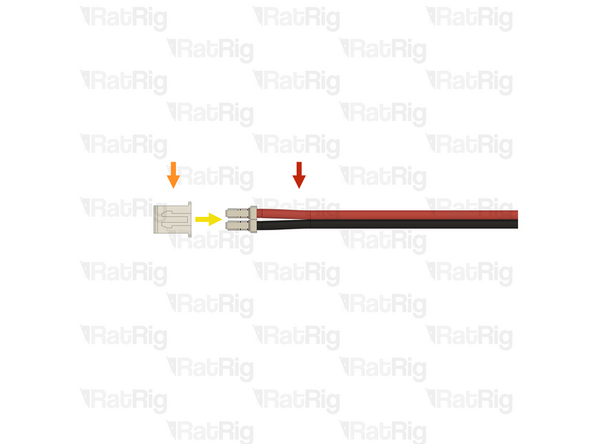 LED-to-Octopus cable assembly from the previous step