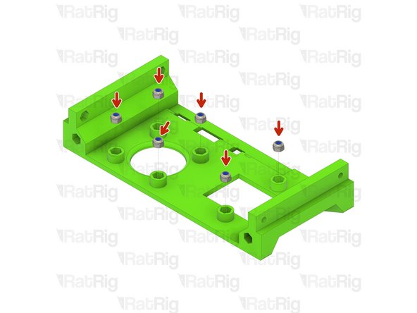 6x M3 Nylon Locking Hex Nut