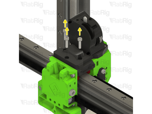 Remove the three M3x12 Cap Head Screws