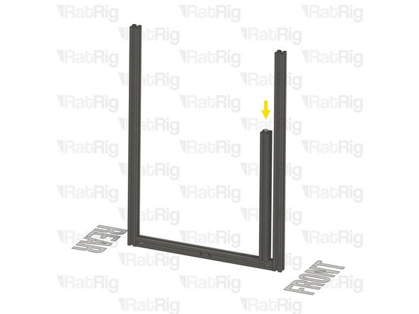 Align the Quick Connector T-Nut Pin with the bottom extrusion slot