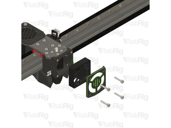 Rat Rig toolhead fan shroud printed part