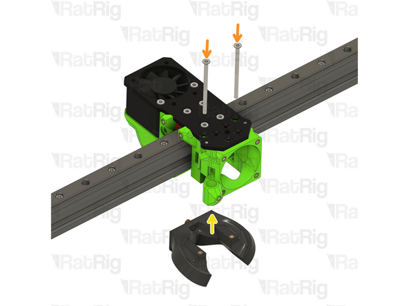 2x M3x50 countersink screws