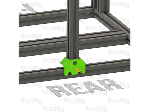 Look into the extrusion slots and make sure that both the upper and lower Quick Connector T-Nut Pins have rotated correctly