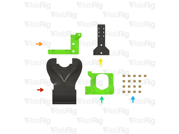 1x Rat Rig toolhead duct printed part