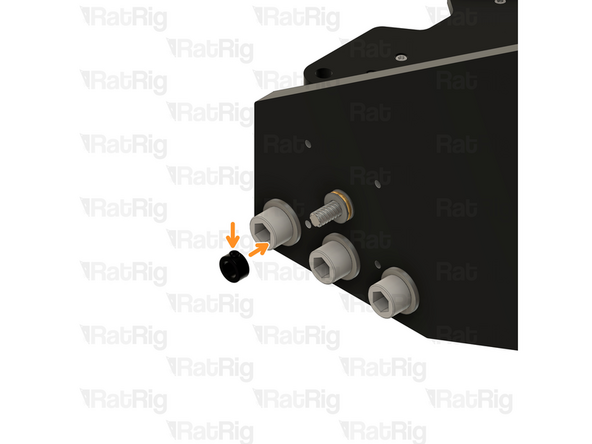 Install the Thrust Bearing on to the exposed end of the Lead Screw as shown