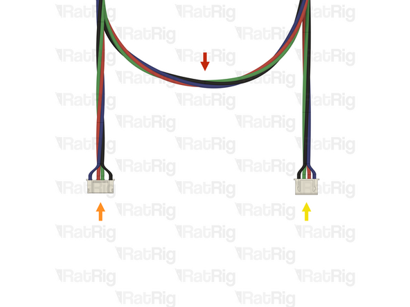 This step shows how to correctly connect a stepper motor cable to the stepper motor