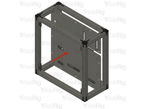 Insert the panels into the frame as shown.