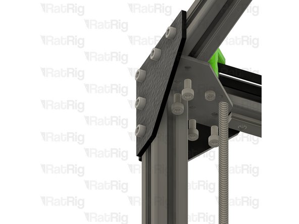 Remove the marked M6x12 screws