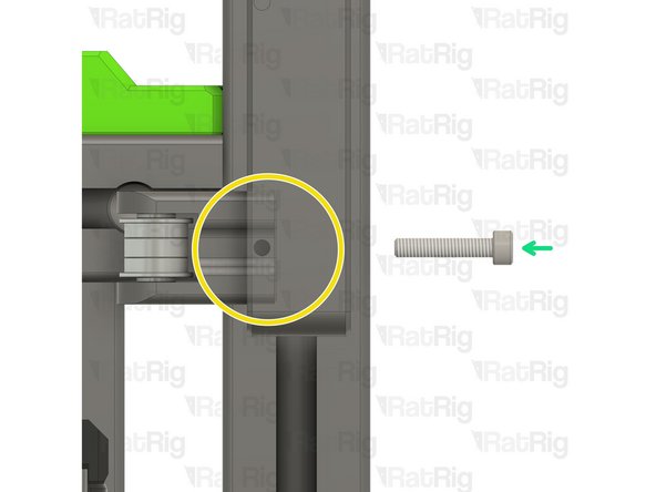 Insert the tensioner arm in the lower slot of the tensioner body.