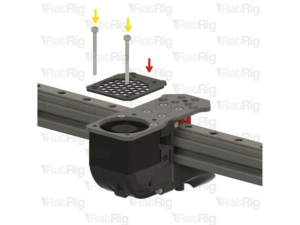 Rat Rig toolhead fan grille printed part