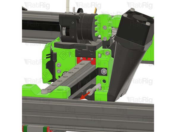 Gently pull the belt to remove the EVA core_xy_belt_grabber from the toolhead