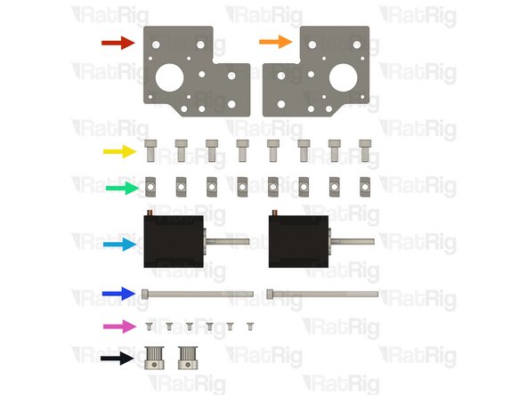 Rat Rig V-Core 4.0 - Motor Plate - Lower Right v1.0