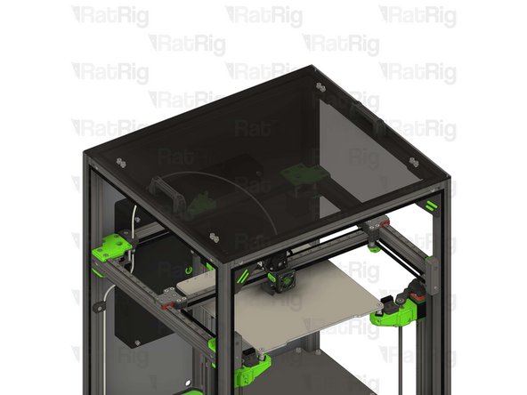 Place the top panel onto the top of the printer