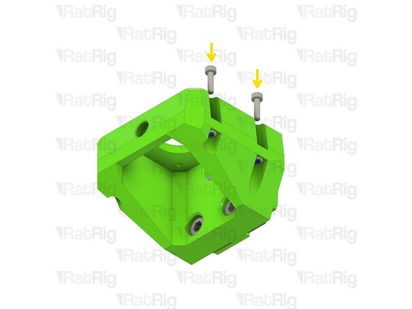 Insert an M3 nut into each marked position