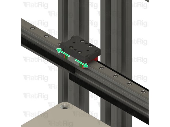 Make sure the holes on the side of the printed part face towards the left of the x-axis