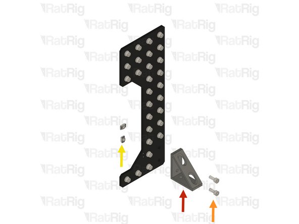 Extruded 90º Corner for 40 series - 8040 Tall - Black