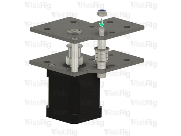 Insert the aluminium spacer between the top and bottom plates