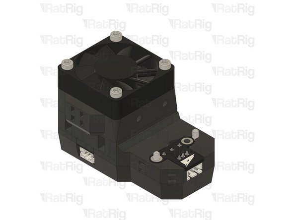 Orient the fan as shown so that the label on the fan faces into the VAOC Module assembly and that the fan cable exits the on the same side as the VAOC LED Module connector