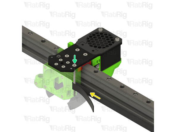 Make a small loop on the belt as shown.