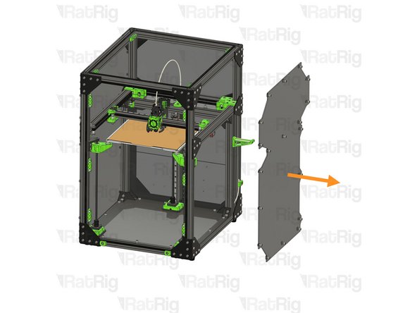 It may take some slight wiggling of the M6 Cap Head Screws to allow the 3030 T-nuts to come free from the extrusion slot