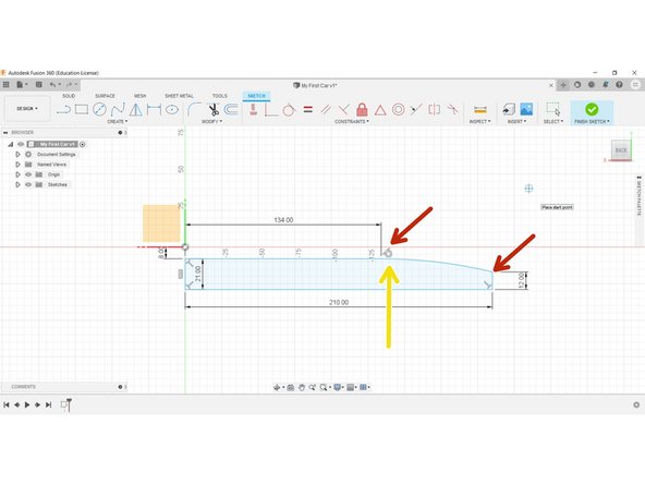 This can be found by clicking the 'Create' drop-down box and expanding 'Arc'.
