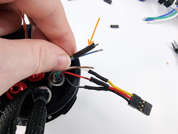 For this we use the green, blue and brown wires from the 6 pin bulkhead connector