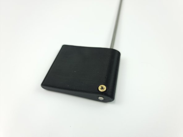 Ensure the control rod is flush with the end of the control surface.