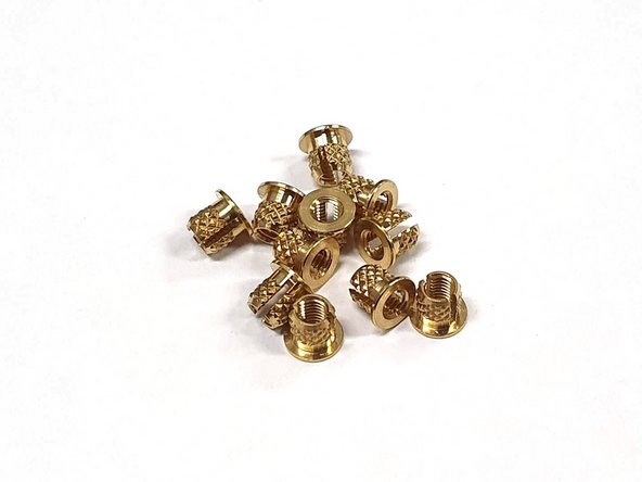 20 x M3 Threaded insert are required for the Aft Cap Assembly