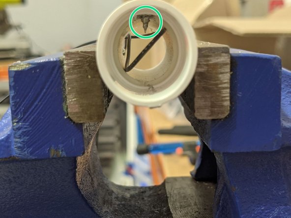 If you plan to run the motor wires through the frame (recommended), special caution should be exercised to not use too long of a screw, and avoid using fasteners in the line of the wiring.