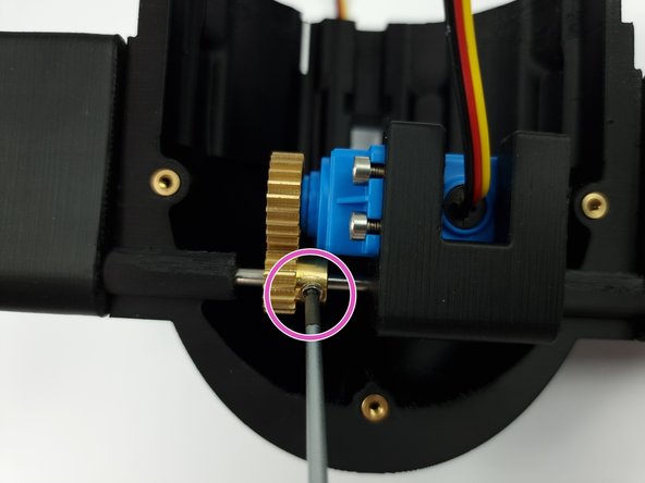 Once the control has been inserted fully into the Bottom Fore Cap. Install the second control surface and fix into place with an M3 Set Screw