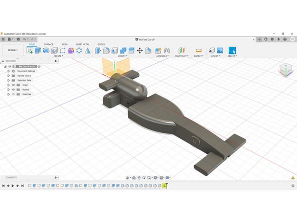 Congratulations, you have completed your first F1 in Schools car design!