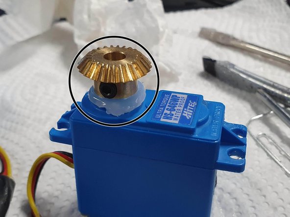 For some added safety to water ingress you can add some silicone grease around the spline of the servo before inserting the gear or servo horn back on