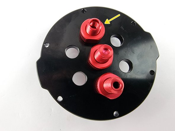 Screw the nut onto the back of the penetrator