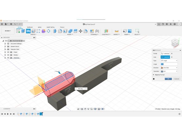 Next, select the sketch profile.