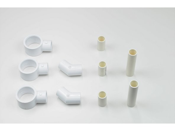 Next we will connect the front arms and motor mounts.