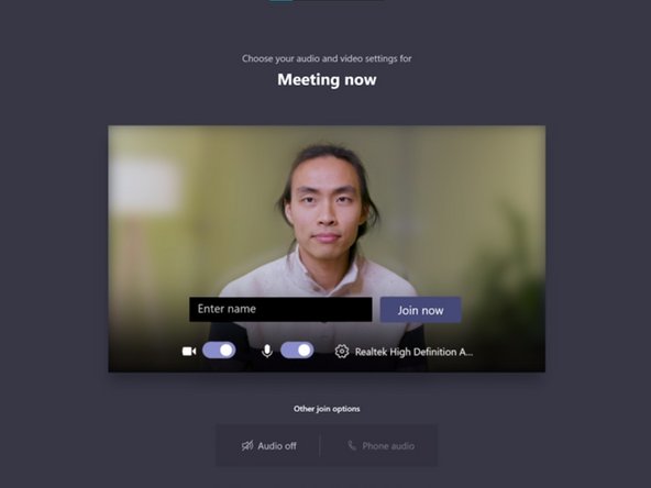 Once you are set up, you may join the meeting.