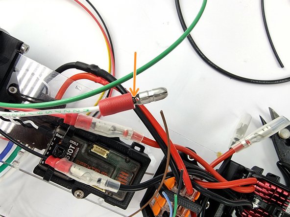 The white and green wires from the 4 pin bulkhead connector are used for the second dynamite ESC