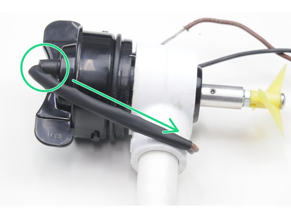 Slide the heat shrink over the wires, ensuring it is the right length.