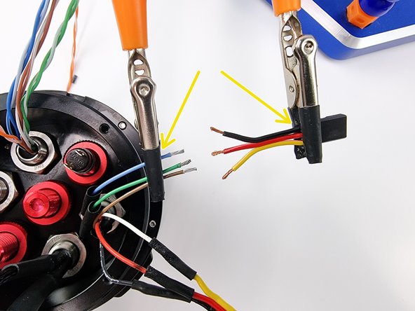 Before soldering the wires together cut some heat shrink and slide onto each wire.