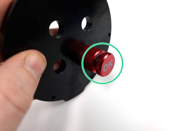 Screw the plug into the vent