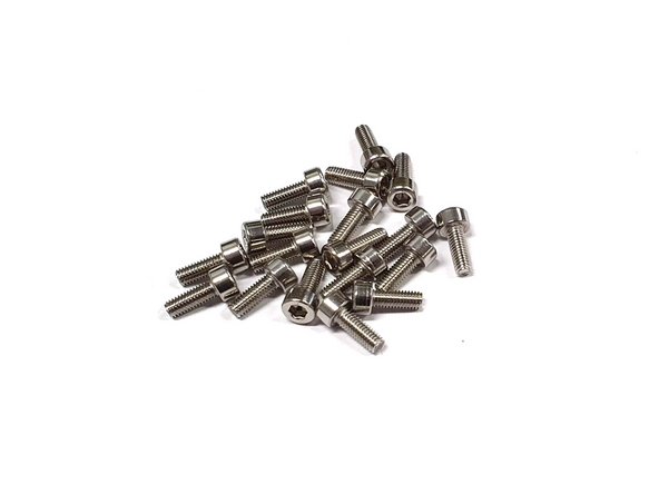 17 x M3 Stainless Socket Head Cap Screws are required for the Fore Cap Assembly