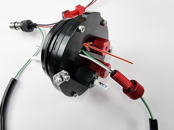 Lubricate the o-ring for the penetrator and install back onto the penetrator.