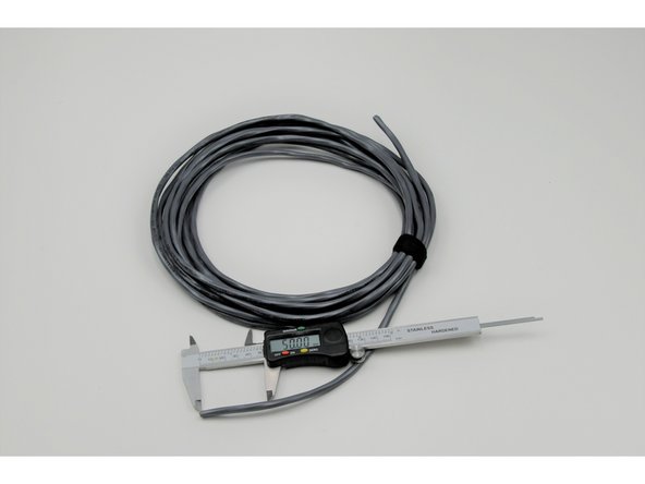 Carefully remove 50mm of the outer sheathing of the cable using wire strippers.