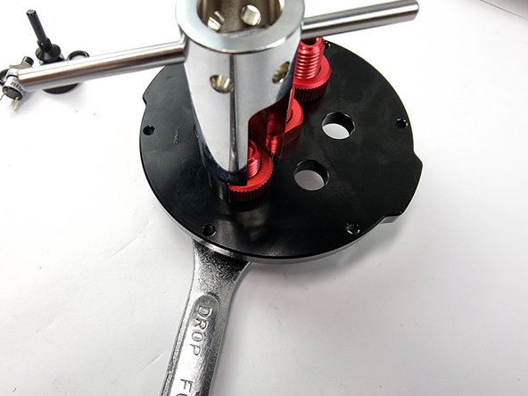 Using a spanner and penetrator wrench tighten the nut onto the penetrator