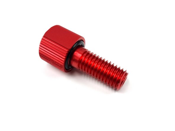 Install the large O-ring on the bolt