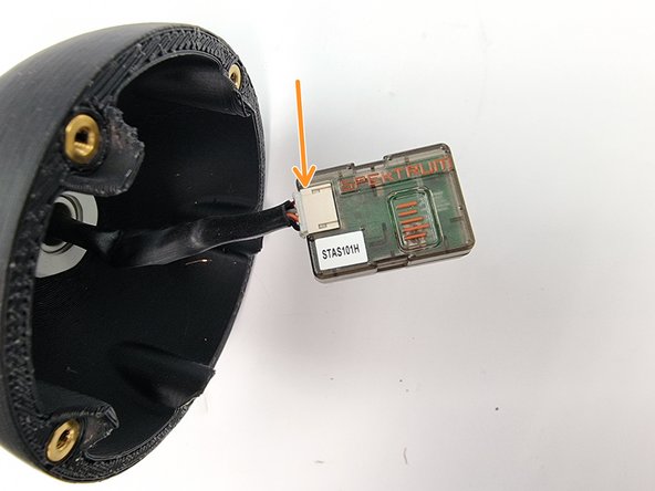 Plug the connector into the satellite receiver.