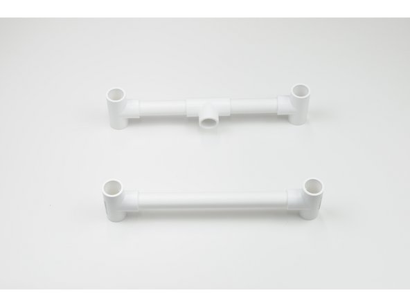 Next, use the remaining components to construct the pictured frame segments.